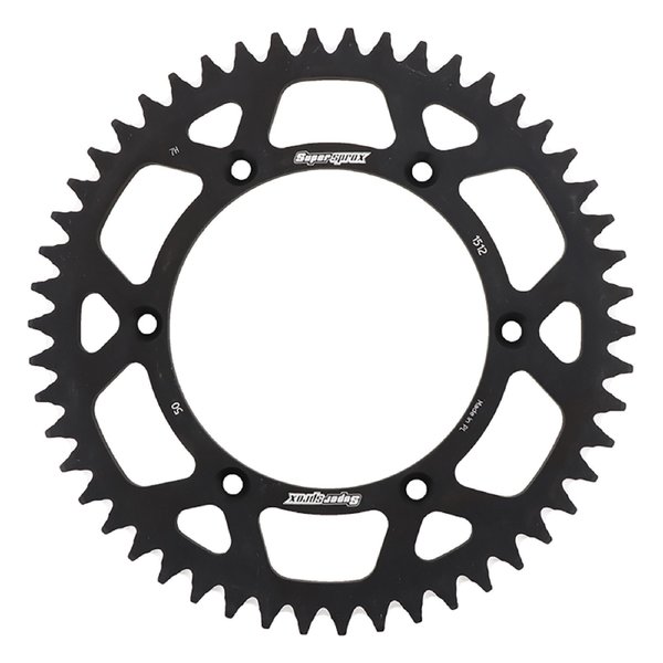 Supersprox Black Aluminum Sprocket For Beta RR 4T 350 2011-2012, RR 4T 498 RAL-1512-50-BLK